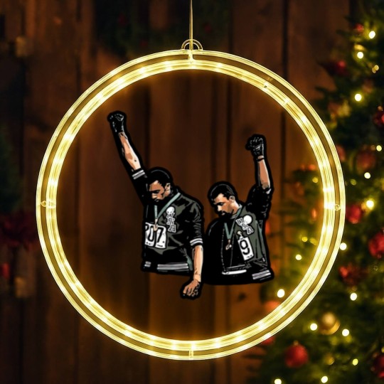 Discover Tommie-Smith-John-Carlos-And-The-1968-Black-Power-Salute BEAUTY LED Christmas Window Lights