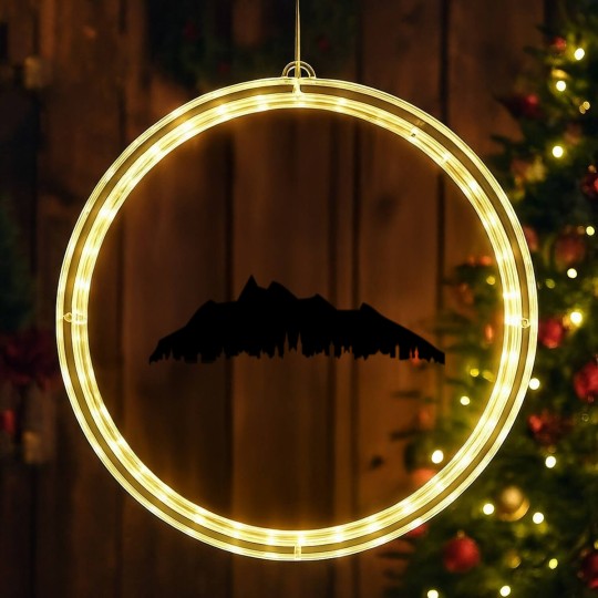Discover Pilatus Lucerne skyline LED Christmas Window Lights