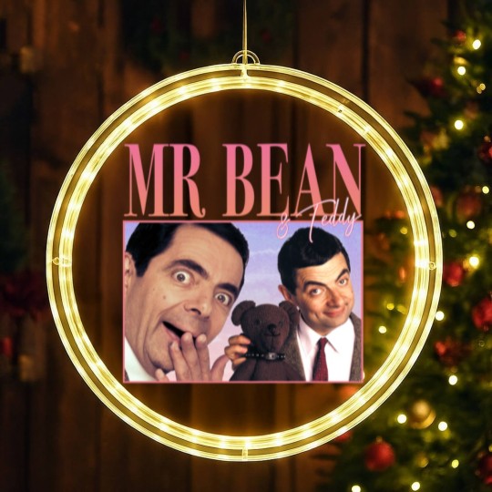 Discover 90_S Retro style Mr Bean LED Christmas Window Lights