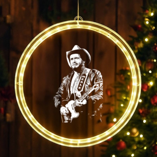 Discover Merle Haggard LED Christmas Window Lights
