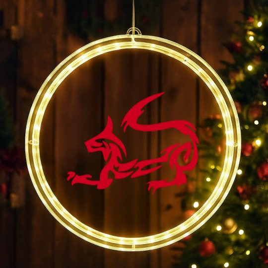 Discover Dragon Cat LED Christmas Window Lights