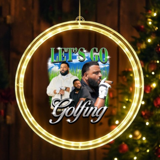 Discover Lets Go Golfing Dj Khaled LED Christmas Window Lights, God Did LED Christmas Window Lights, DJ Khaled Fan Gift