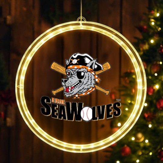 Discover erie seawolves logo LED Christmas Window Lights