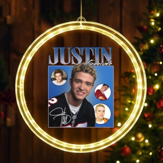 Discover Justin Timberlake LED Christmas Window Lights Gift Funny LED Christmas Window Lights