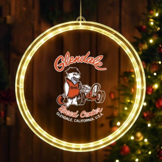 Discover Glendale Speed Center LED Christmas Window Lights