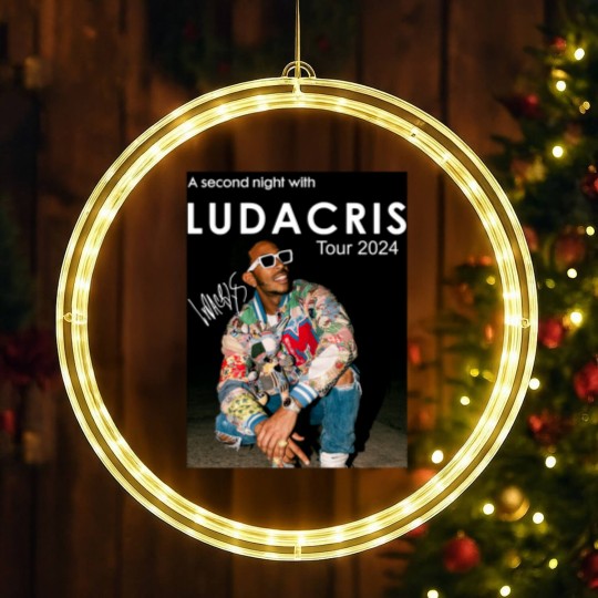 Discover Ludacris TOUR Second Night 2024 Gift For Fans LED Christmas Window Lights