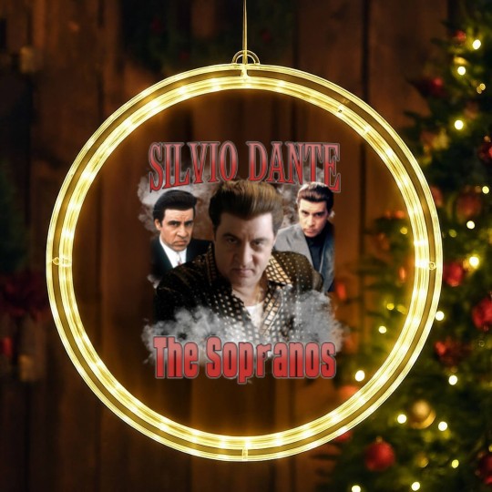 Discover Silvio Dante LED Christmas Window Lights ,The Sopranos Homage LED Christmas Window Lights