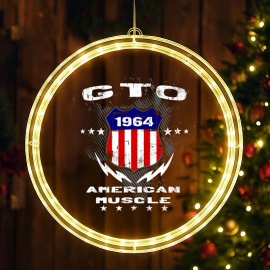 Discover 1964 GTO American Muscle v3 LED Christmas Window Lights