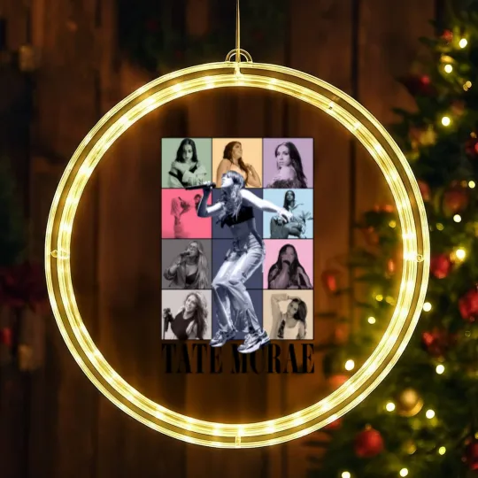 Discover Tate McRae LED Christmas Window Lights, Tate Mcrae Wanna Be Tate Mcrae LED Christmas Window Lights