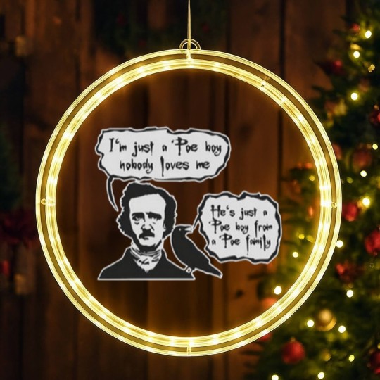 Discover BOHEMIAN POE Edgar Allan Poe RAVEN LED Christmas Window Lights