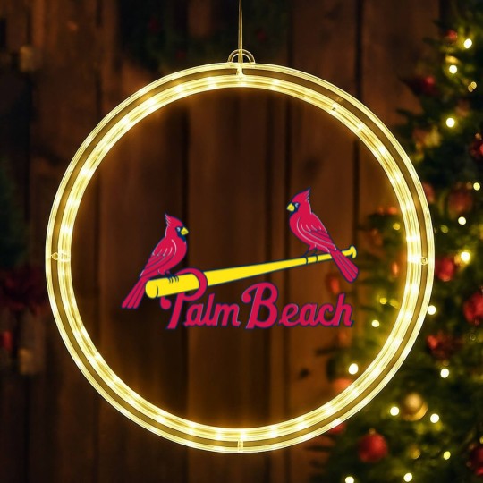 Discover Flaying with Palm Beach Cardinal Team 2 LED Christmas Window Lights