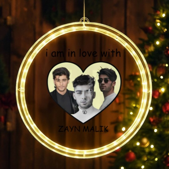 Discover Zayn Malik I am in love with Zayn Malik  White Graphic LED Christmas Window Lights