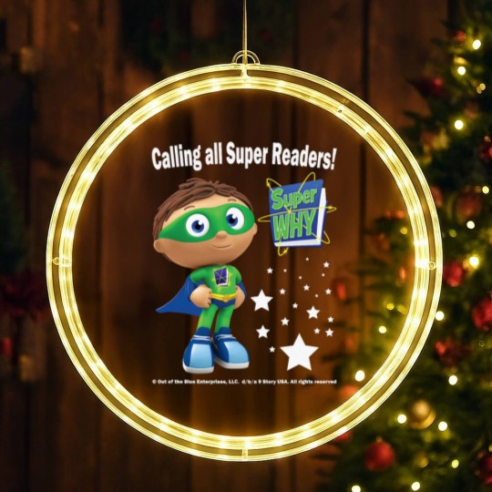 Discover Calling all Super Readers! Super Why LED Christmas Window Lights