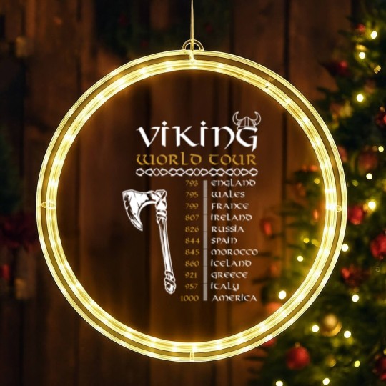 Discover Viking World Tour LED Christmas Window Lights