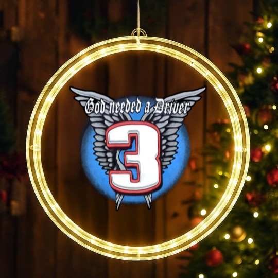 Discover Vintage Dale Earnhardt Sr. no. 3 God Needed a Driver LED Christmas Window Lights