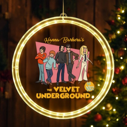 Discover The Velvet Underground And Nico Punk Rock Barberas The Velvet Underground And Nico Punk Rock LED Christmas Window Lights