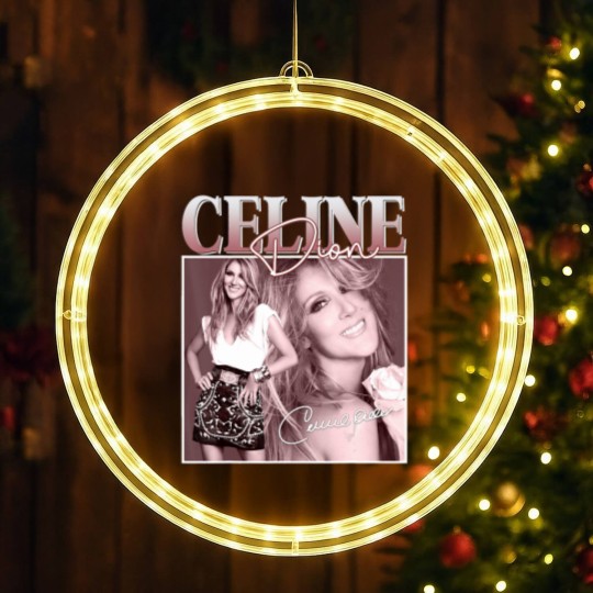 Discover Célines Dions Pop Music Diva Legend 80s Limited LED Christmas Window Lights