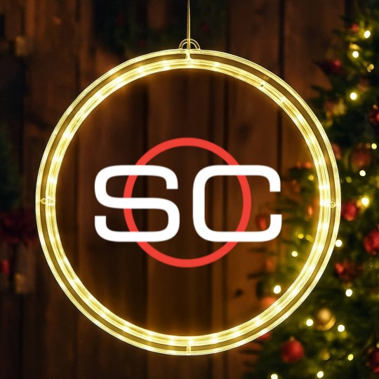 Discover Espn Sportscenter Red White Circle Logo C2Gift LED Christmas Window Lights LED Christmas Window Lights