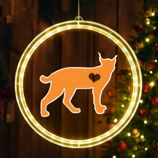 Discover Bobcat Heart LED Christmas Window Lights