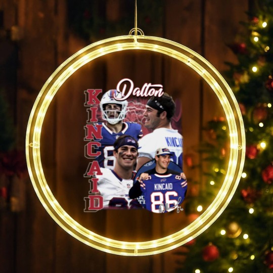 Discover Vintage Dalton Kincaid LED Christmas Window Lights, Football LED Christmas Window Lights, Classic 90s Graphic LED Christmas Window Lights