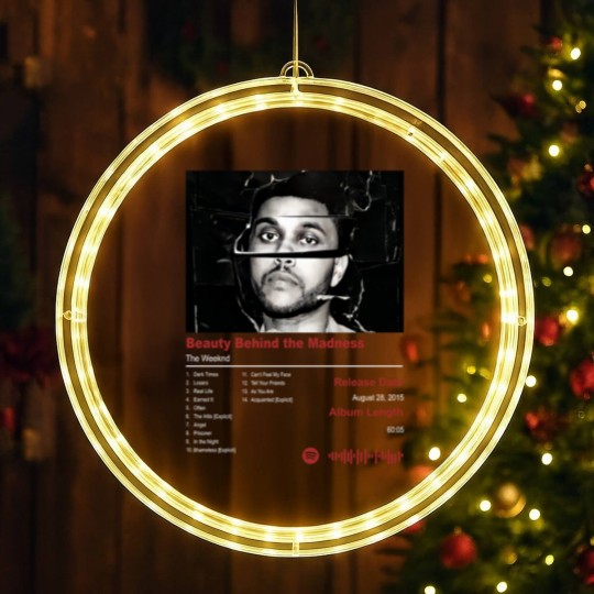 Discover Weeknds Beauty Behind the Madness Album LED Christmas Window Lights, Weeknds Retro Vintage