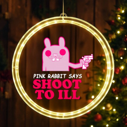Discover Gorillaz - Pink Rabbit Says- Shoot to Ill89 LED Christmas Window Lights