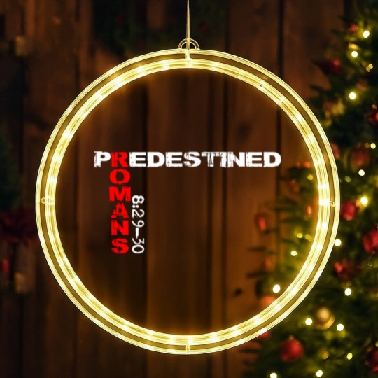 Discover Predestined Romans 8:29-30 LED Christmas Window Lights LED Christmas Window Lights
