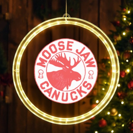 Discover Moose Jaw Canucks Hockey LED Christmas Window Lights