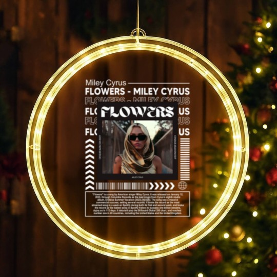 Discover Miley Cyrus Music LED Christmas Window Lights K1, Flowers Song