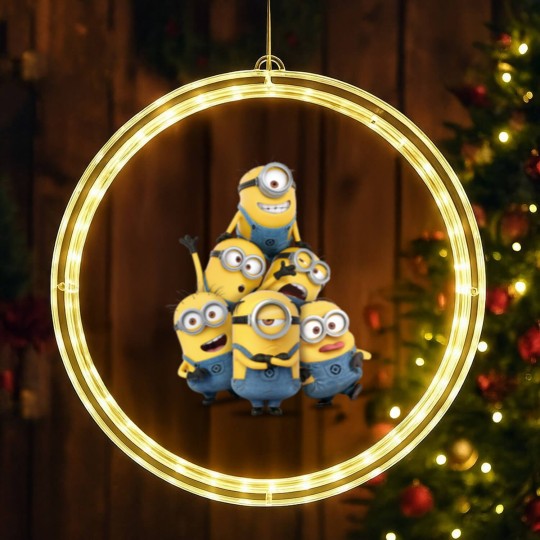 Discover Minions Despicable Me Minions Adult LED Christmas Window Lights Yellow NEW