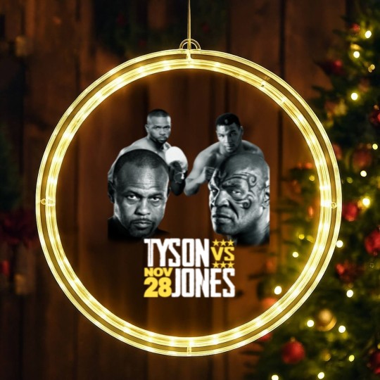 Discover Mike Tyson vs Roy Jones JR. LED Christmas Window Lights Boxing Legends Super Fight Men's LED Christmas Window Lights New