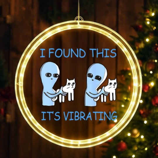 Discover i found this it's vibrating funny aliens cats LED Christmas Window Lights