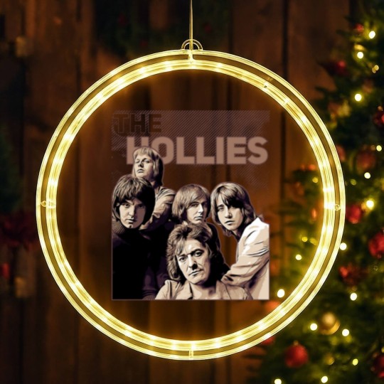 Discover The Hollies  Band Brown Vintage LED Christmas Window Lights