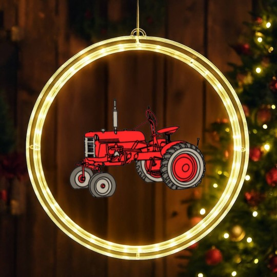 Discover Farmall Tractor LED Christmas Window Lights