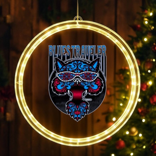 Discover blues traveler cat LED Christmas Window Lights