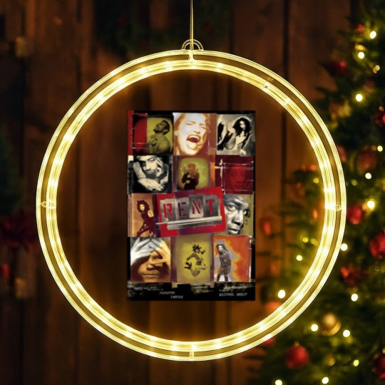Discover Vintages Rent Rock Musical, Signed By Complete Original Cast 1996 LED Christmas Window Lights