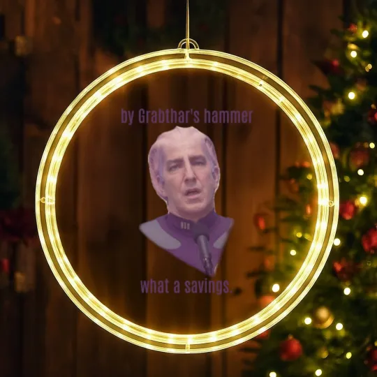 Discover Galaxy Quest - "What a Savings" LED Christmas Window Lights