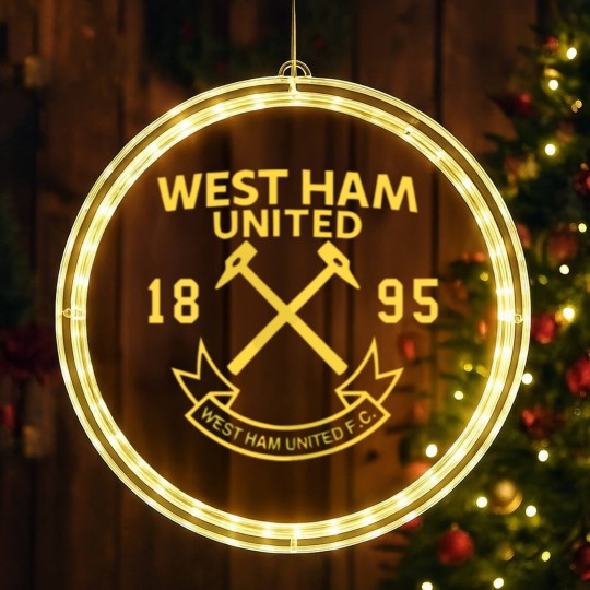 Discover West Ham United Chest Crest Zip LED Christmas Window Lights