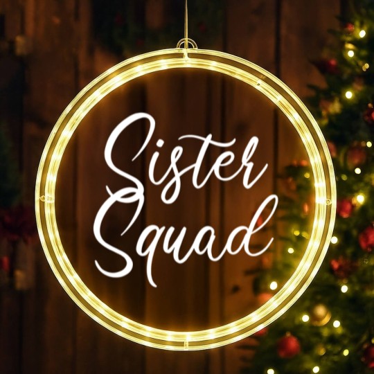 Discover Sister Squad LED Christmas Window Lights. Sister LED Christmas Window Lights