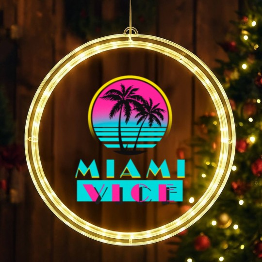 Discover Miami Vice LED Christmas Window Lights