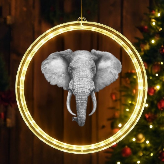Discover Elephant - Elephant - LED Christmas Window Lights