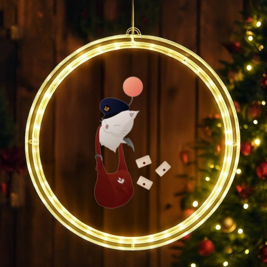 Discover Final Fantasy XIV - Delivery Moogle LED Christmas Window Lights