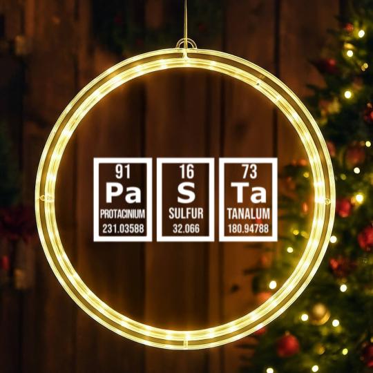 Discover Pasta periodic system LED Christmas Window Lights