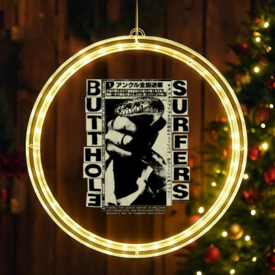 Discover Butthol Surfers Vintage 90s Black Unisex LED Christmas Window Lights, Cotton Soft LED Christmas Window Lights,