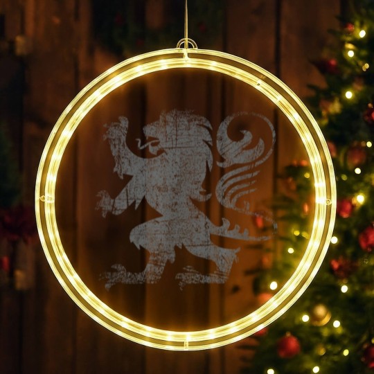 Discover Scottish Flag Lion Rampant Heraldry Flag of Scotland rugby LED Christmas Window Lights