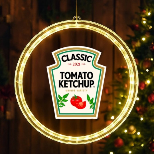 Discover Ketchup Halloween Costume Tomato Matching Halloween Ketchup LED Christmas Window Lights