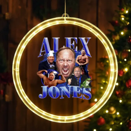 Discover ALEX JONES LED Christmas Window Lights - InfoWars, Gay Frogs, meme. funny  LED Christmas Window Lights