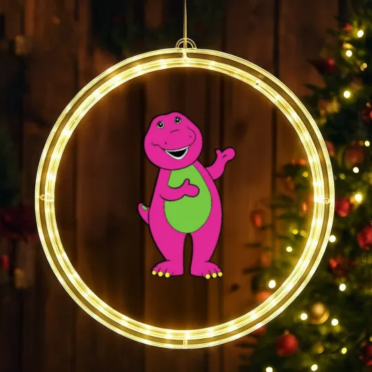 Discover Barney the Dinosaur LED Christmas Window Lights