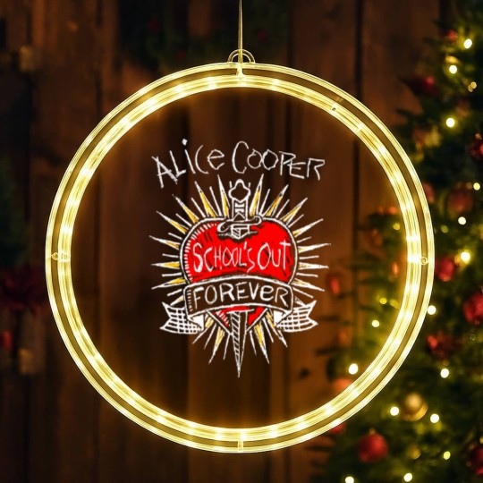 Discover Alice Cooper - Vintage School's Out Forever LED Christmas Window Lights