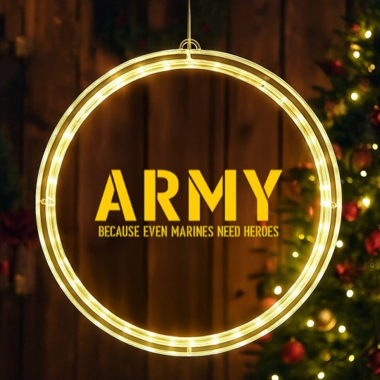 Discover Army because even marines need Heroes LED Christmas Window Lights